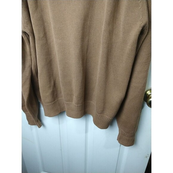 Lands End Men's Brown V Neck Long Sleeve Sweater. Size L - Picture 6 of 12